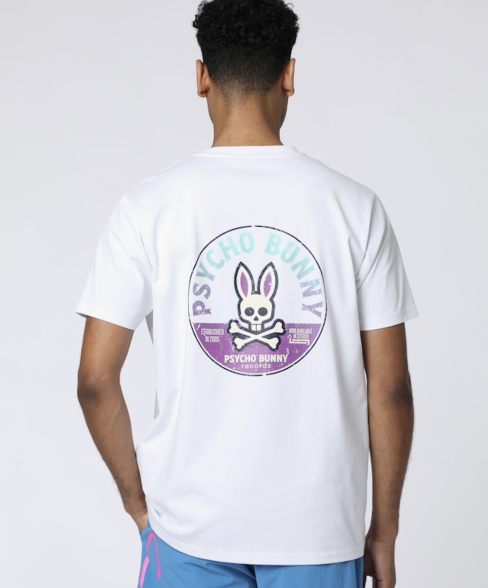 【サイコバニー】ヴィンテージライクレコードバックプリントTシャツ