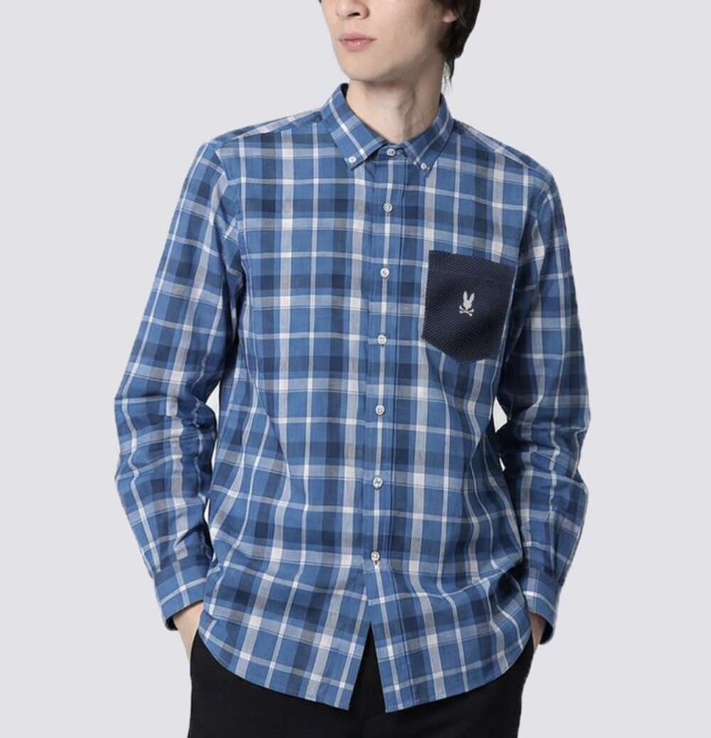 【サイコバニー】ボタンダウンチェックシャツ