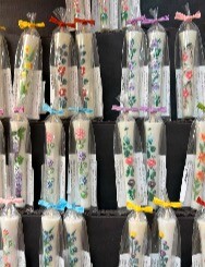 お供に花ろうそく
