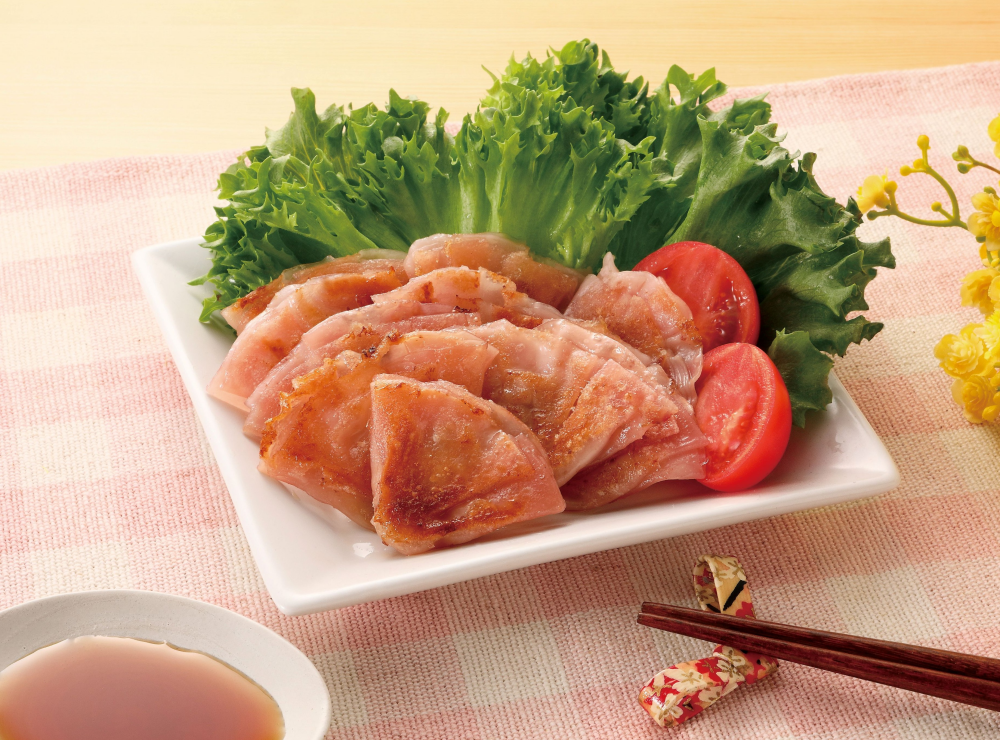 季節の餃子　えび餃子　期間限定販売中！！