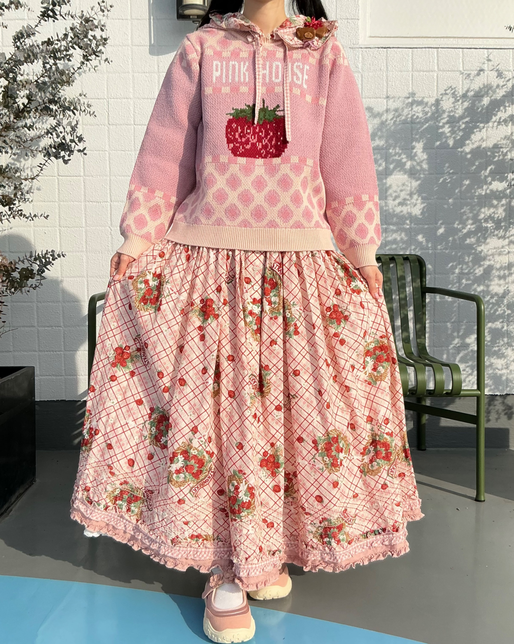 〜*苺モチーフジャガードニット*〜【電話注文可】