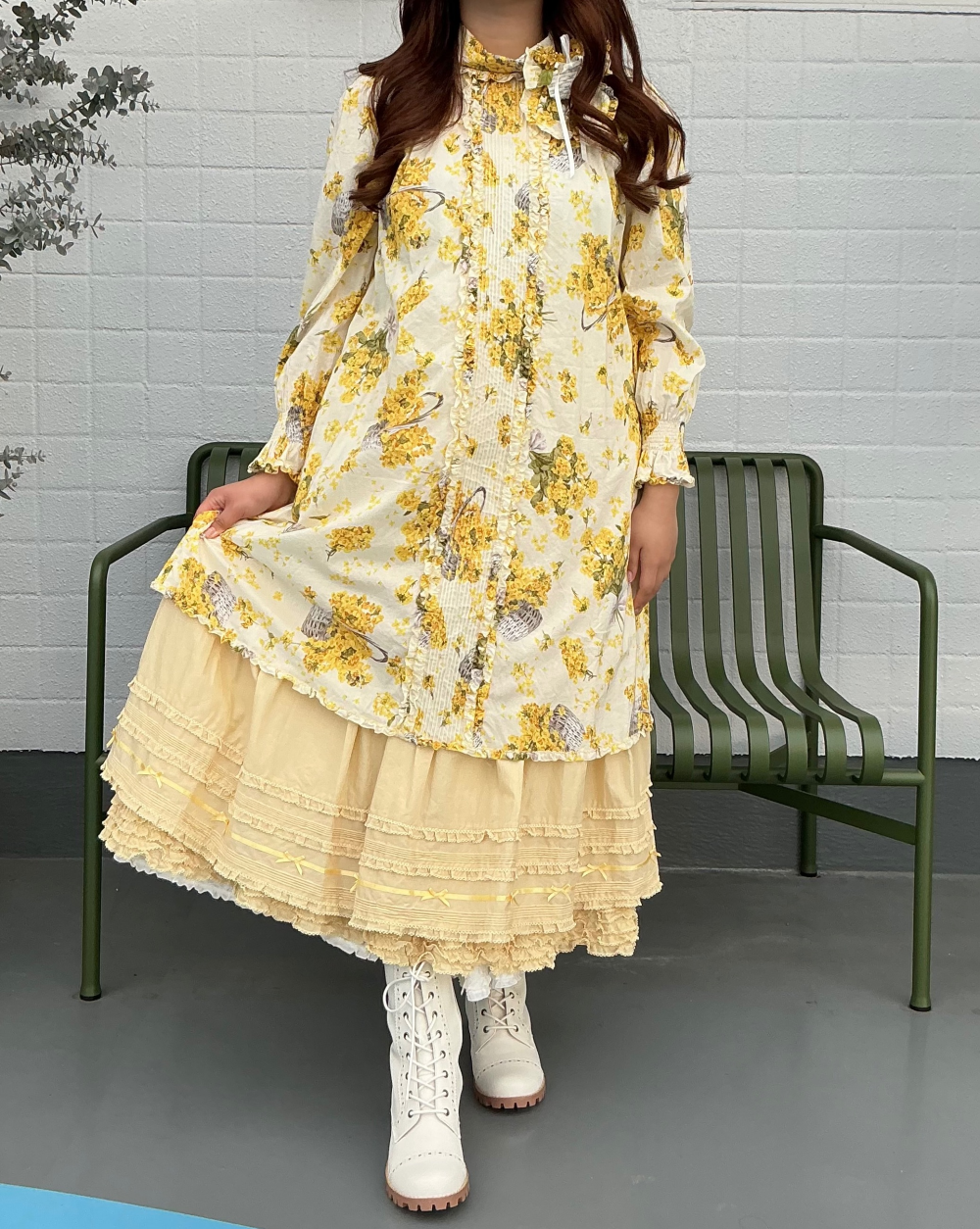 〜*なのはなプリントチュニックブラウス*〜【電話注文可】