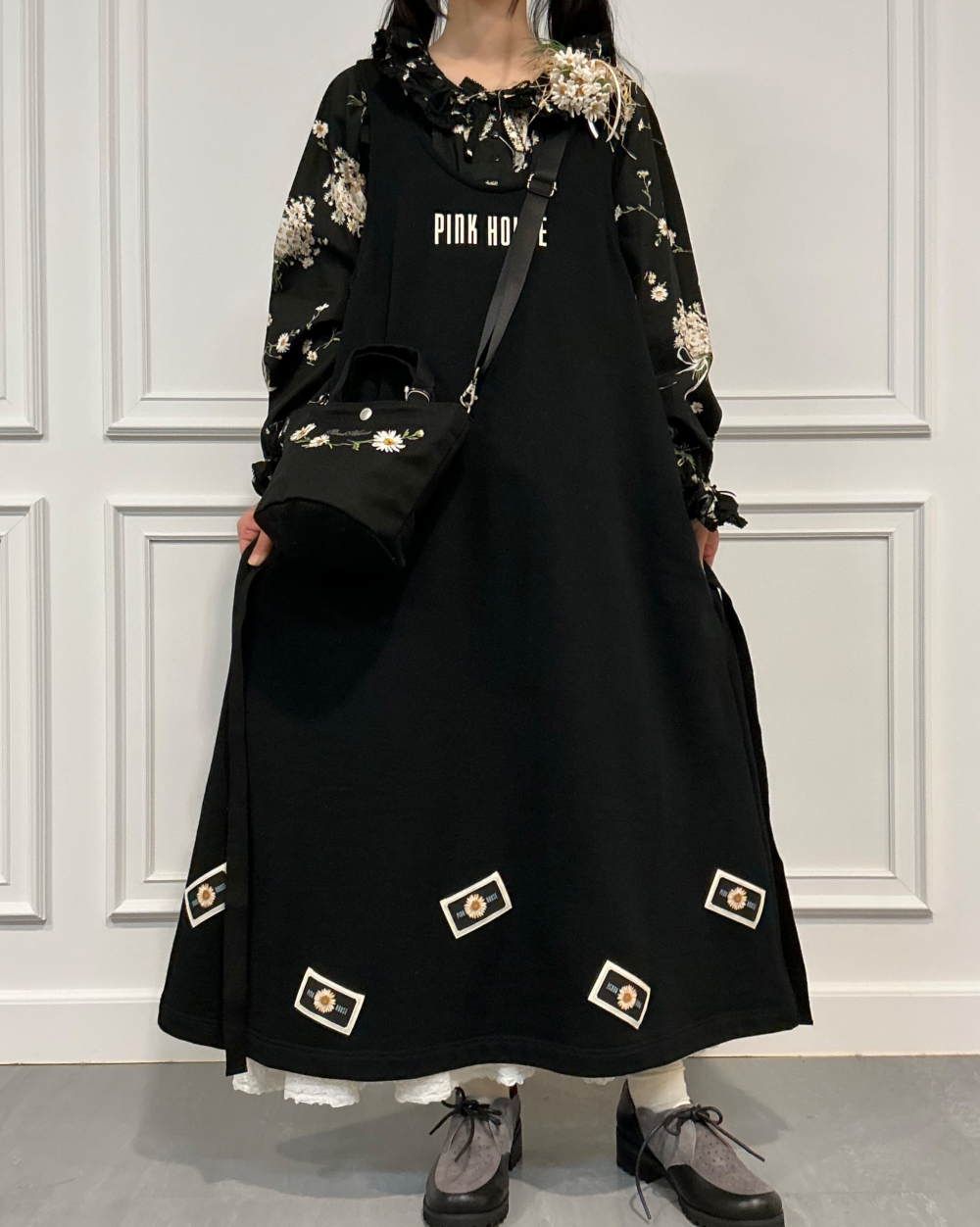 〜* マーガレットネームワッペン使いスウェットジャンパスカート*〜【電話注文可】