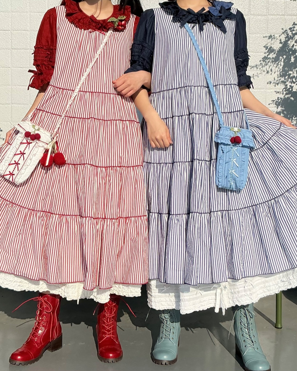 〜* ストライプノースリーブチュニックブラウス*〜【電話注文可】