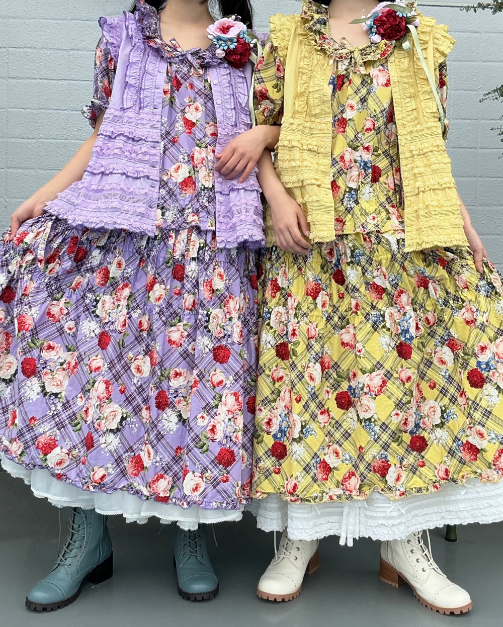 〜*フラワーチェックプリント*〜【電話注文可】