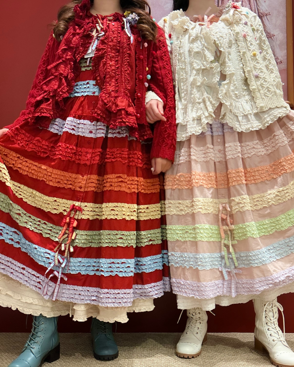  〜*カラフルフリル使いワンピース*〜【電話注文可】