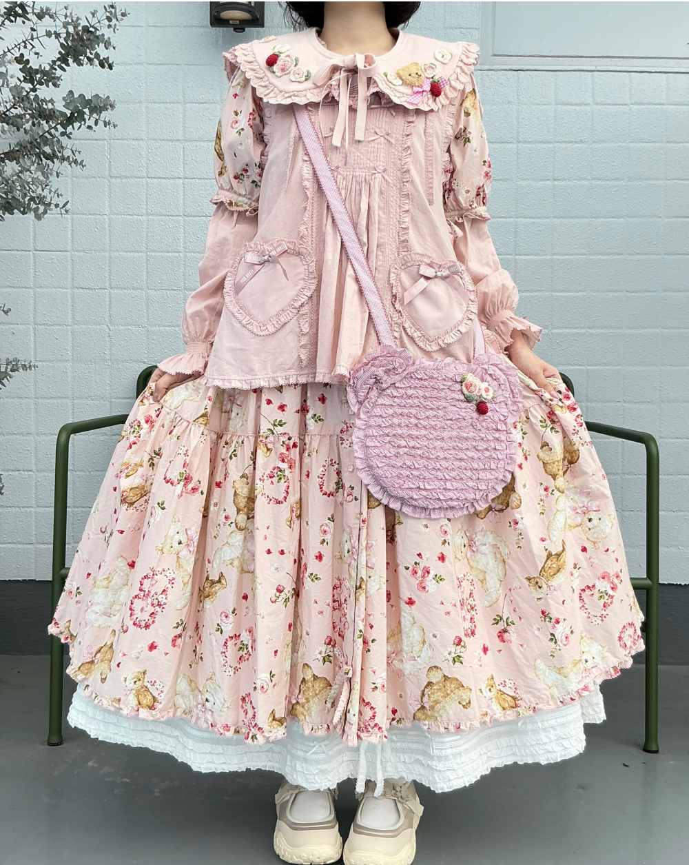 〜*テディローズプリントミディワンピース*〜【電話注文可】