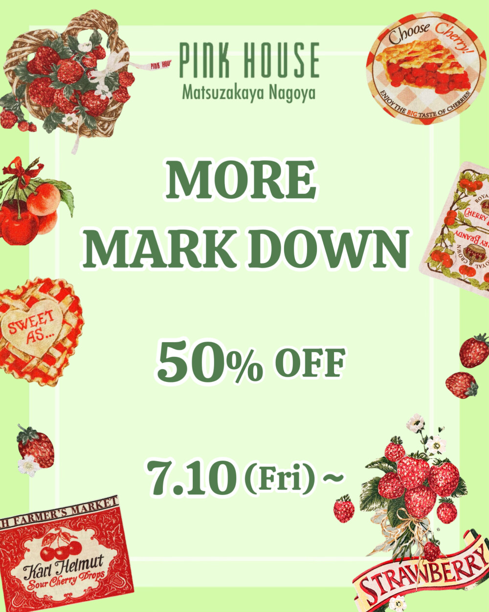  〜*2026 SUMMER SALE MORE MARK DOWN & PINK HOUSE SHIMPA CLUB+2% POINT UP*〜