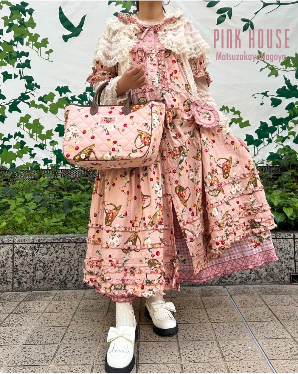  〜*野ばらとチェリープリントワンピース *〜