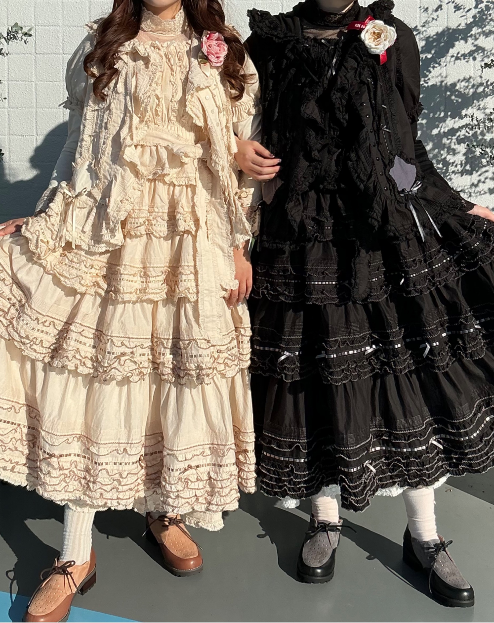 〜*ローン配色ワンピース *〜【電話注文可】