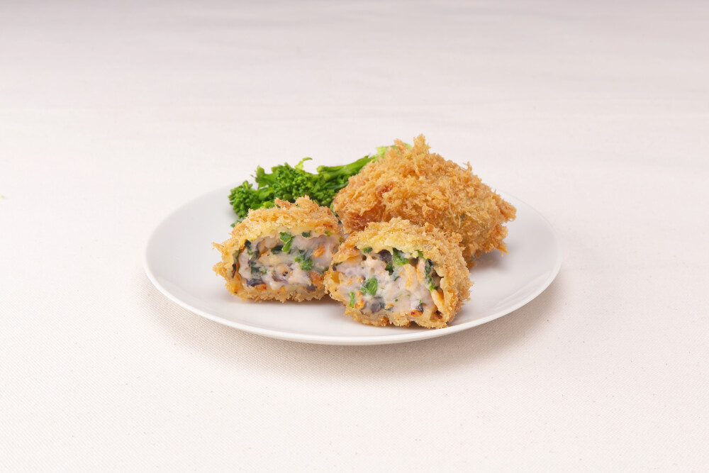 春の新商品 海老と菜の花のクリーミーコロッケ