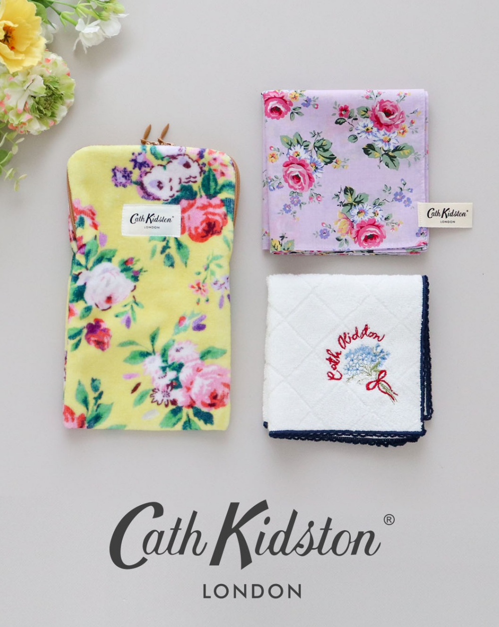 【New！】Cath Kidston🌼ハンカチデビュー✨