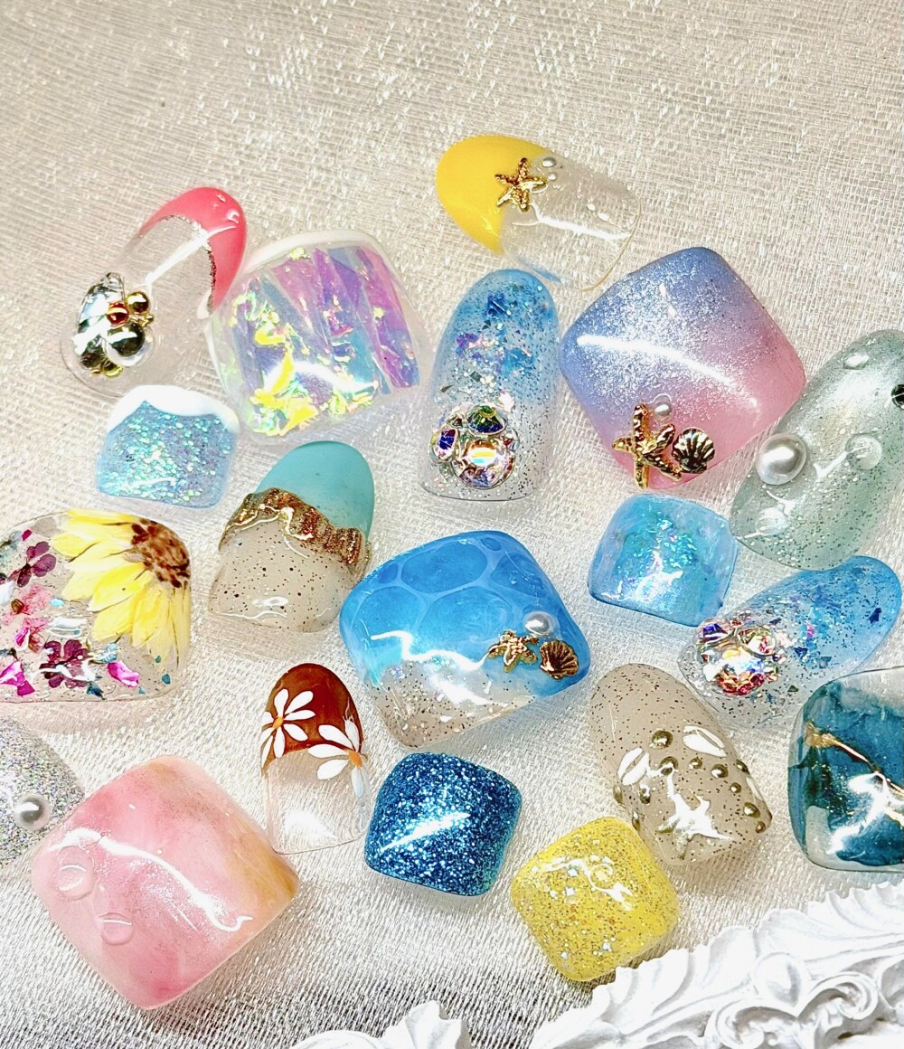 海・お花・きらめき♪夏のおすすめネイル