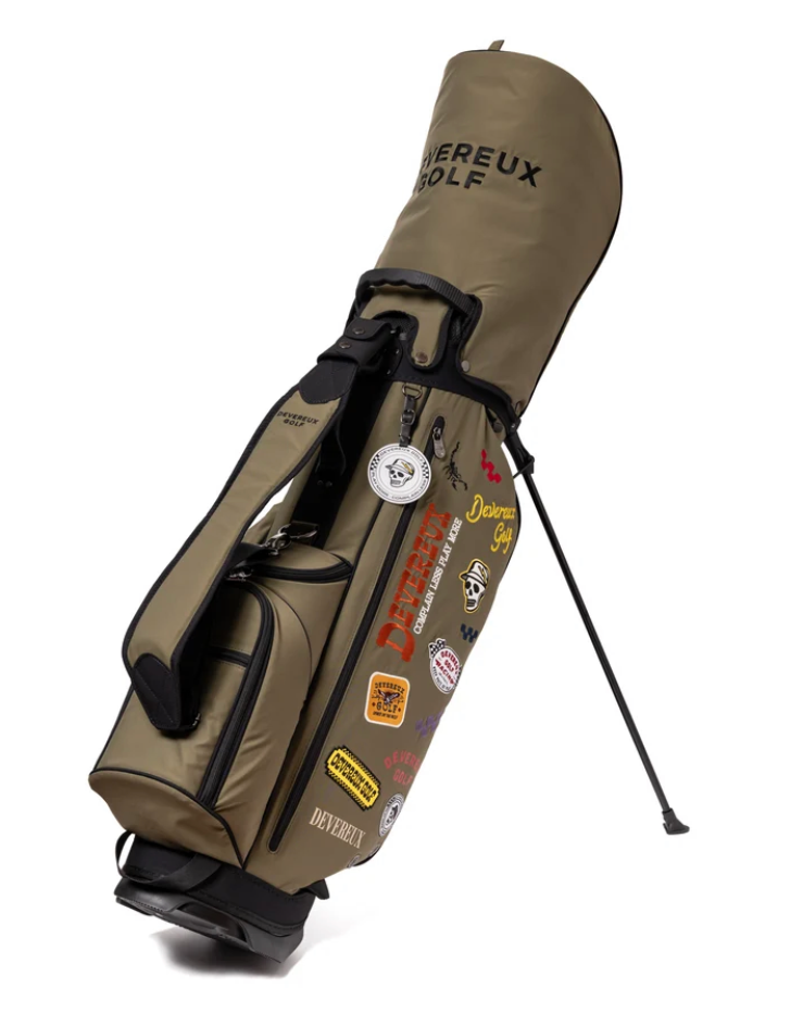 【デヴァロー】PIONEER TOWN LOGO ASSORTED CADDIE BAG