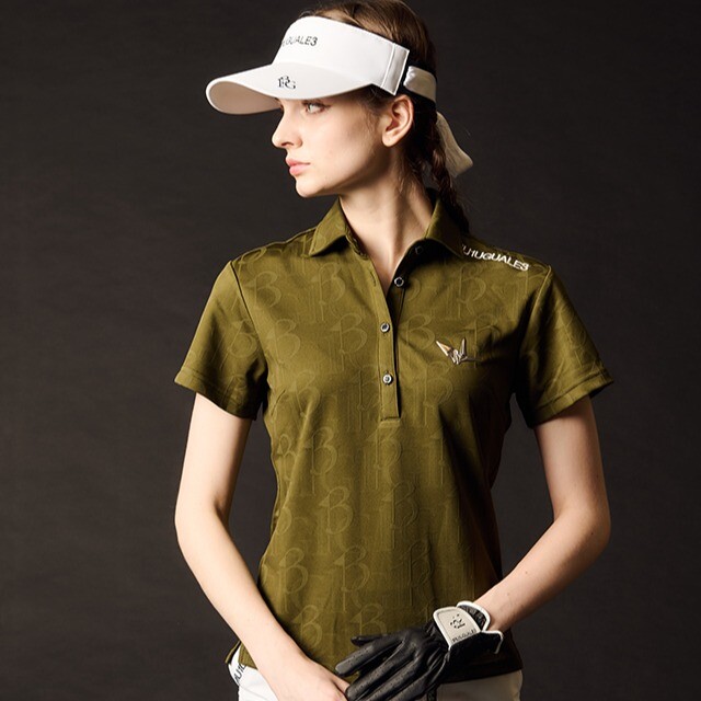 1PIU1UGUALE3 / LADIES' 113 GOLF JACQUARD POLO