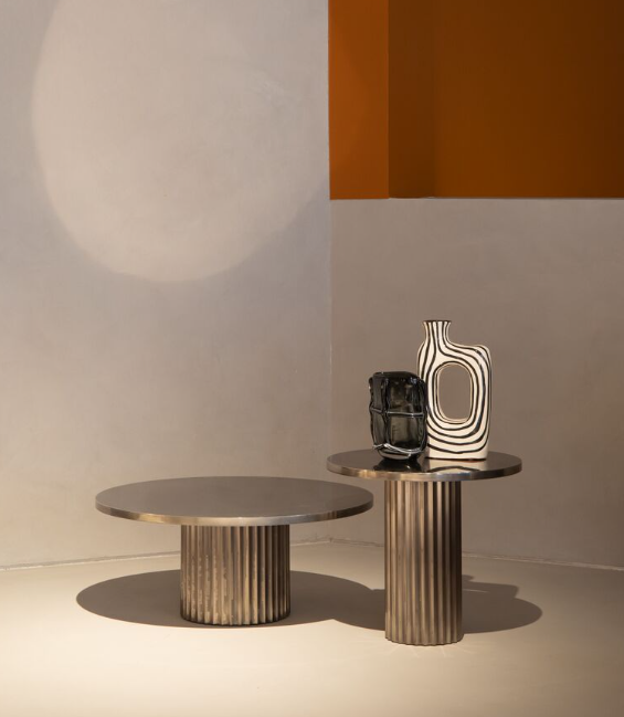 【baxter】遊び心あふれるモダンフォルムのテーブル〈Allure〉