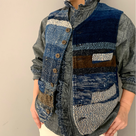 ★一点もの【極美品】45r藍職人　スタンドオ−ル　サイズ4(L〜XL相当) ddaa1a5f.png