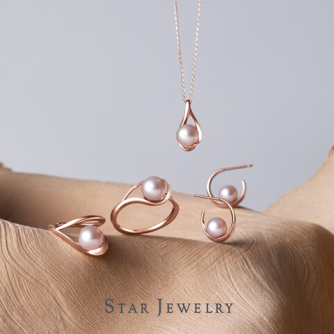 STAR JEWELRY 桜モチーフ パール ピアス 限定品 数量限定ジュエリー