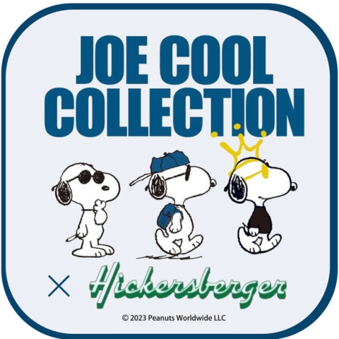 ピーナッツ”JOE COOL” × ヒッカースバーガー】疲れた足を ピーナッツ”JOE COOL” × ヒッカースバーガー】疲れた足を
