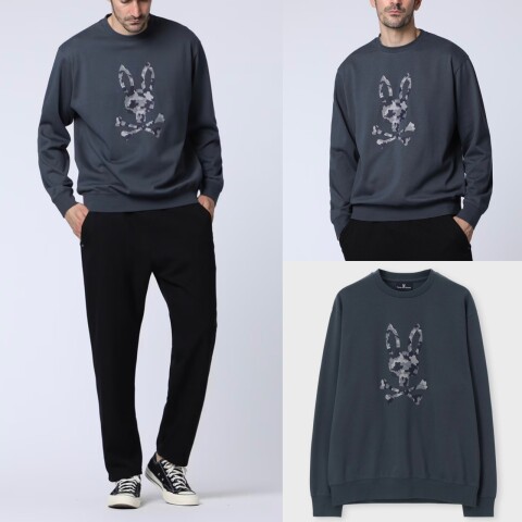 サイコバニー】迷彩ロゴロングスリーブTシャツ | Psycho Bunny