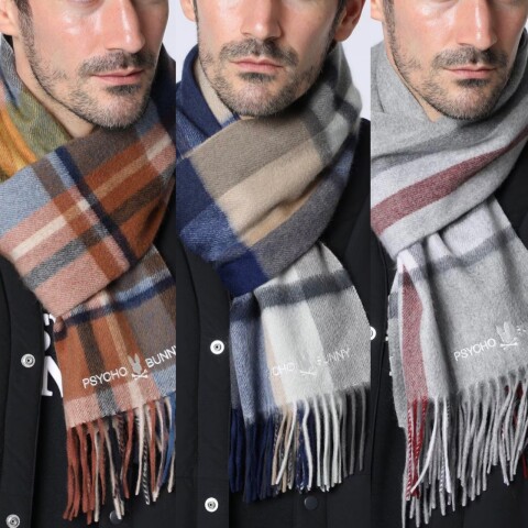 サイコバニー】カシミヤチェックマフラー | Psycho Bunny | 松坂屋