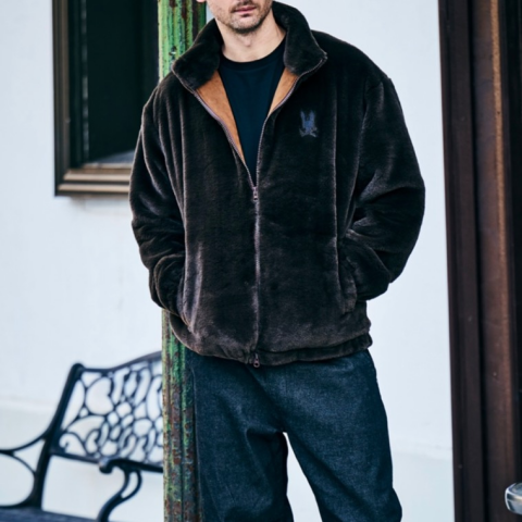 希少 Psycho Bunny × Duffer サイコバニー Pコート ジャケット