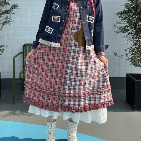 BIGくまシルエットデニムジャケット*〜【電話注文可】 | ピンクハウス