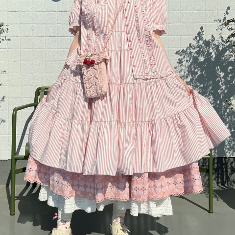 カネコイサオ♡フリルフードが可愛い♡ティアードブラウス♡ピンクハウス ストライプフードブラウス*〜【電話注文可】 | ピンクハウス | 松坂屋