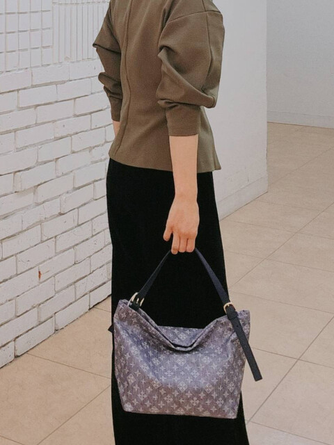 デニムプリントバッグ