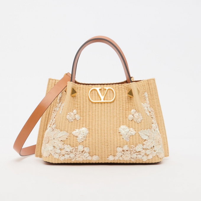 〈ヴァレンティノ ガラヴァーニ〉Vロゴ シグネチャー スモールトートバッグ