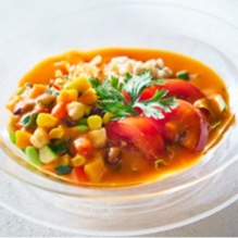 彩り野菜とトマトのスープSalad
