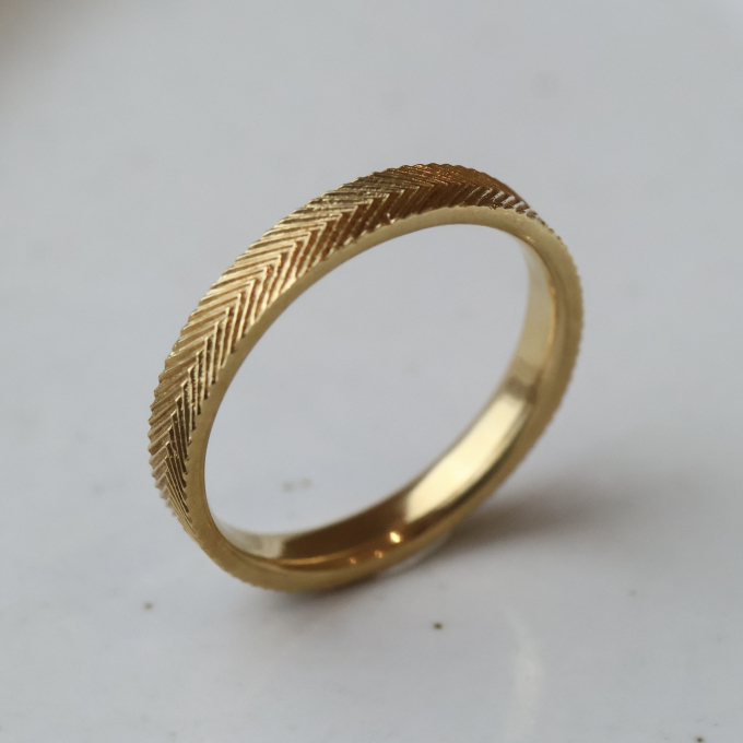 himie | Herrinbone Ring