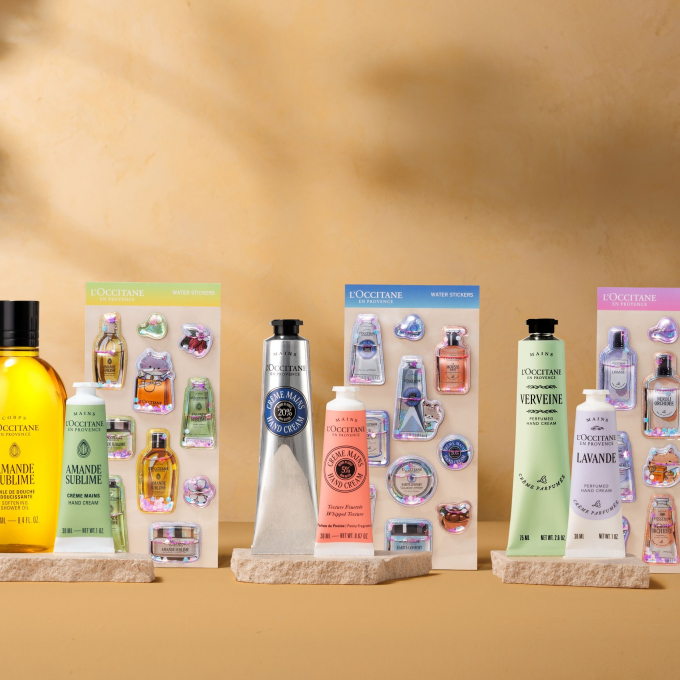 L’OCCITANE en Provence × サンスター文具　50周年特別企画 ウォーターシールキット