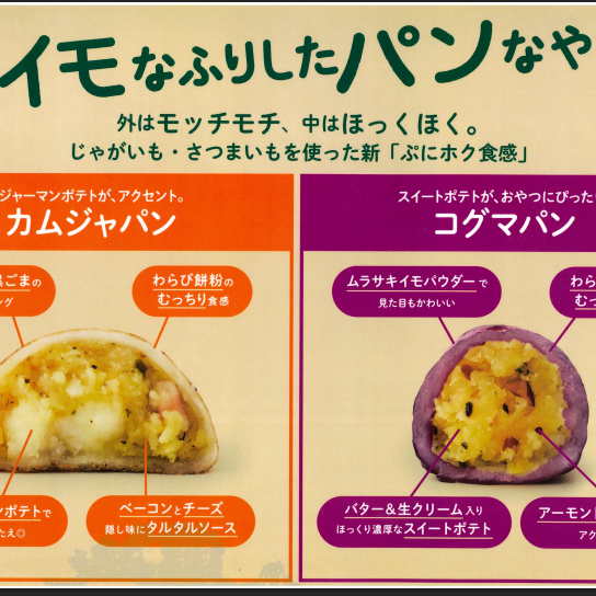 〈融合〉おイモなふりしたパンなやつ。