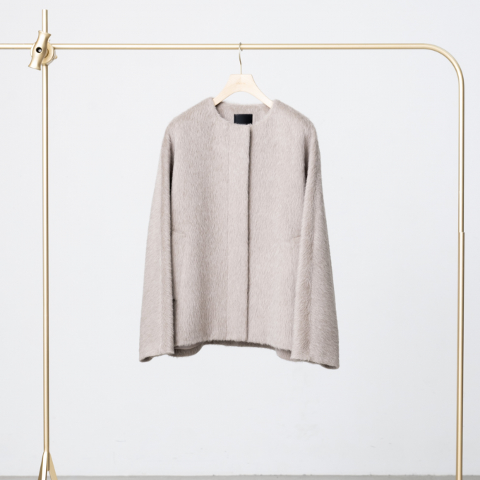 【ebure】　アルパカシャギーコート