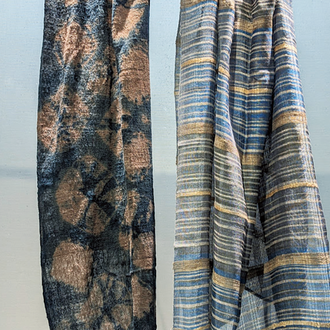 第11回　中川原哲治・惠子と里彩 染め織り紡ぎの布展 〜風を纏い光をたたえる、繭からの布〜