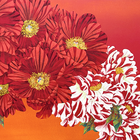 福本百恵　日本画展　ー百花恵囀ー