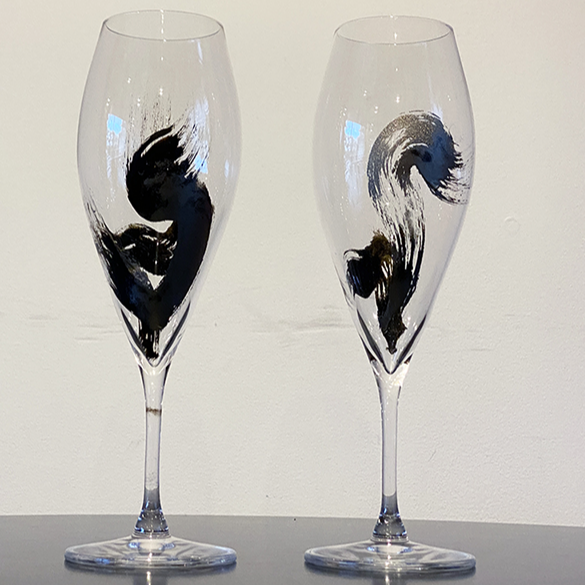 イマタニタカコ個展　墨ノカタチ　語り出す余白