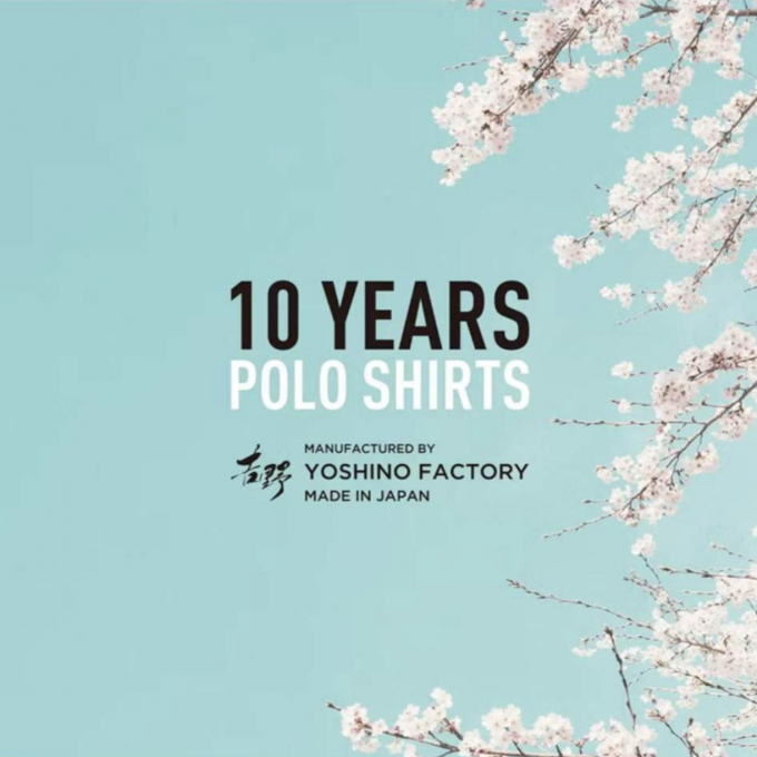 10年ポロシャツ