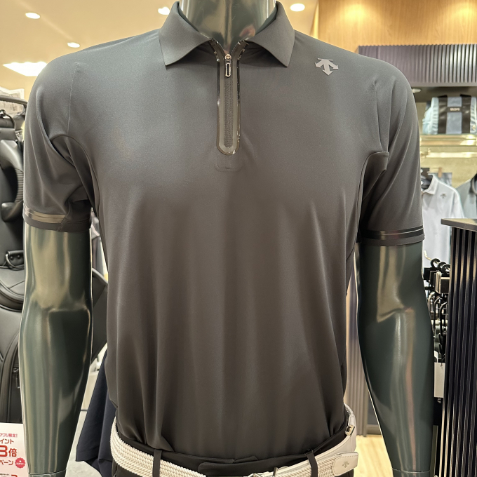 【メンズ】g-arcコレクション ハーフジップ半袖シャツ