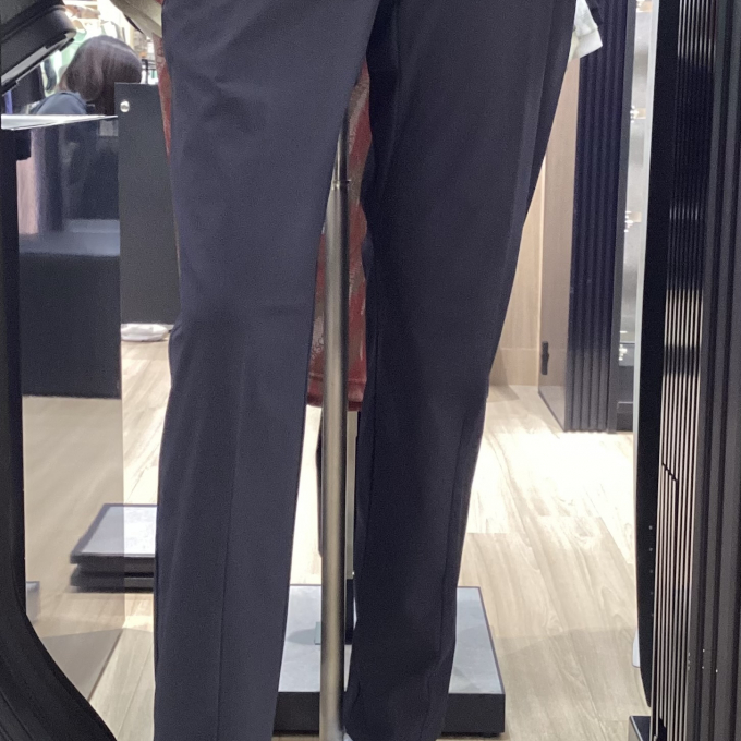 メンズ　6Dはっ水ロングパンツ