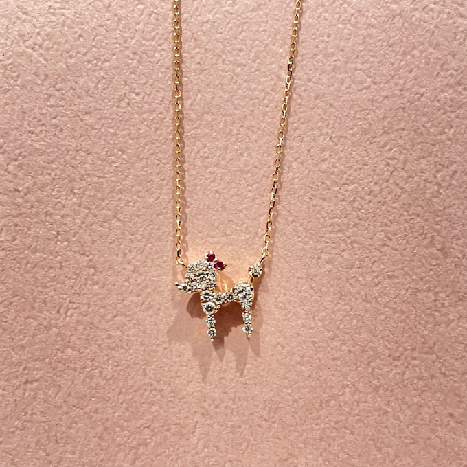 プードルネックレス♡
