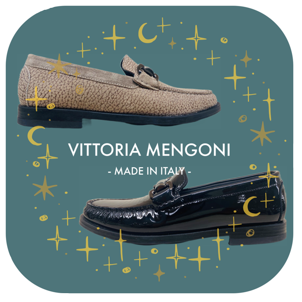 【MADE IN ITALY】足裏にやさしい”ヴィットリア メンゴーニ”のふかふかクッションローファー