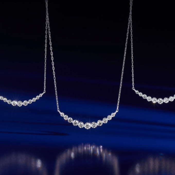 Diamond Bar Necklace
