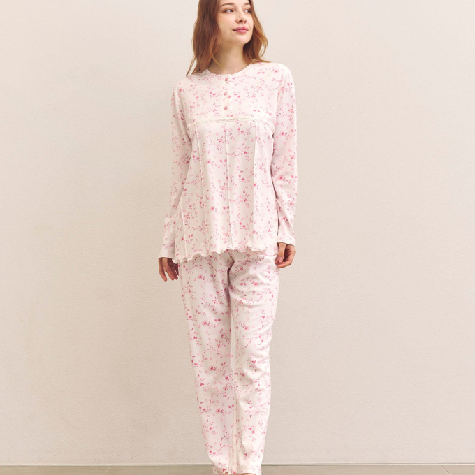 厚地コットンであたたかナイトウェア