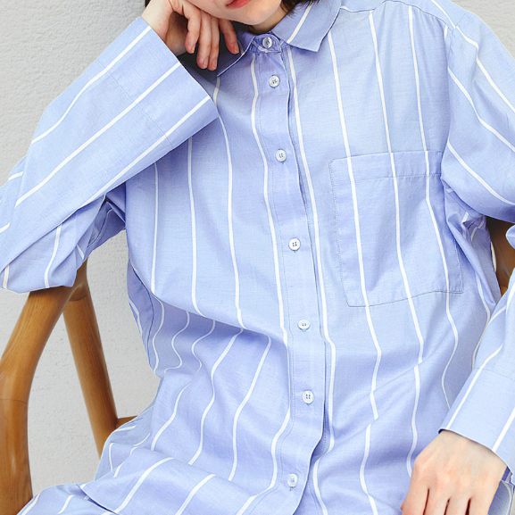 さわやかストライプの上質パジャマ