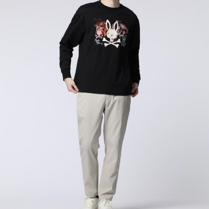 【サイコバニー】フラワーグラフィックロンT