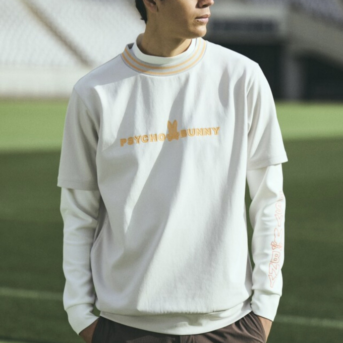【サイコバニー】ラバーストライプスウェットTシャツ