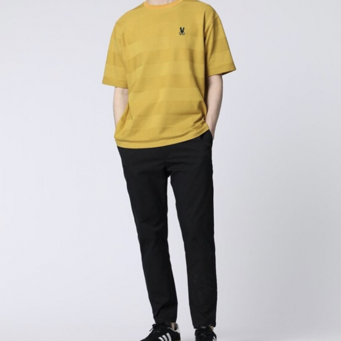 【サイコバニー】リンクスニットボーダーTシャツ