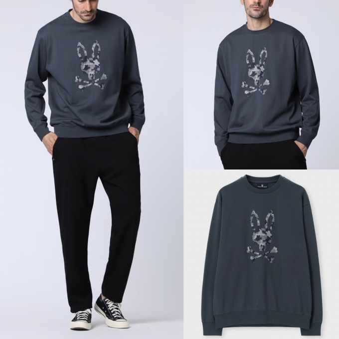 【サイコバニー】迷彩ロゴロングスリーブTシャツ